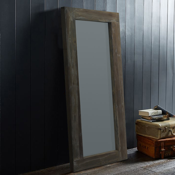 Foundry Select Burien Rustic Distressed Full Length Mirror & Reviews